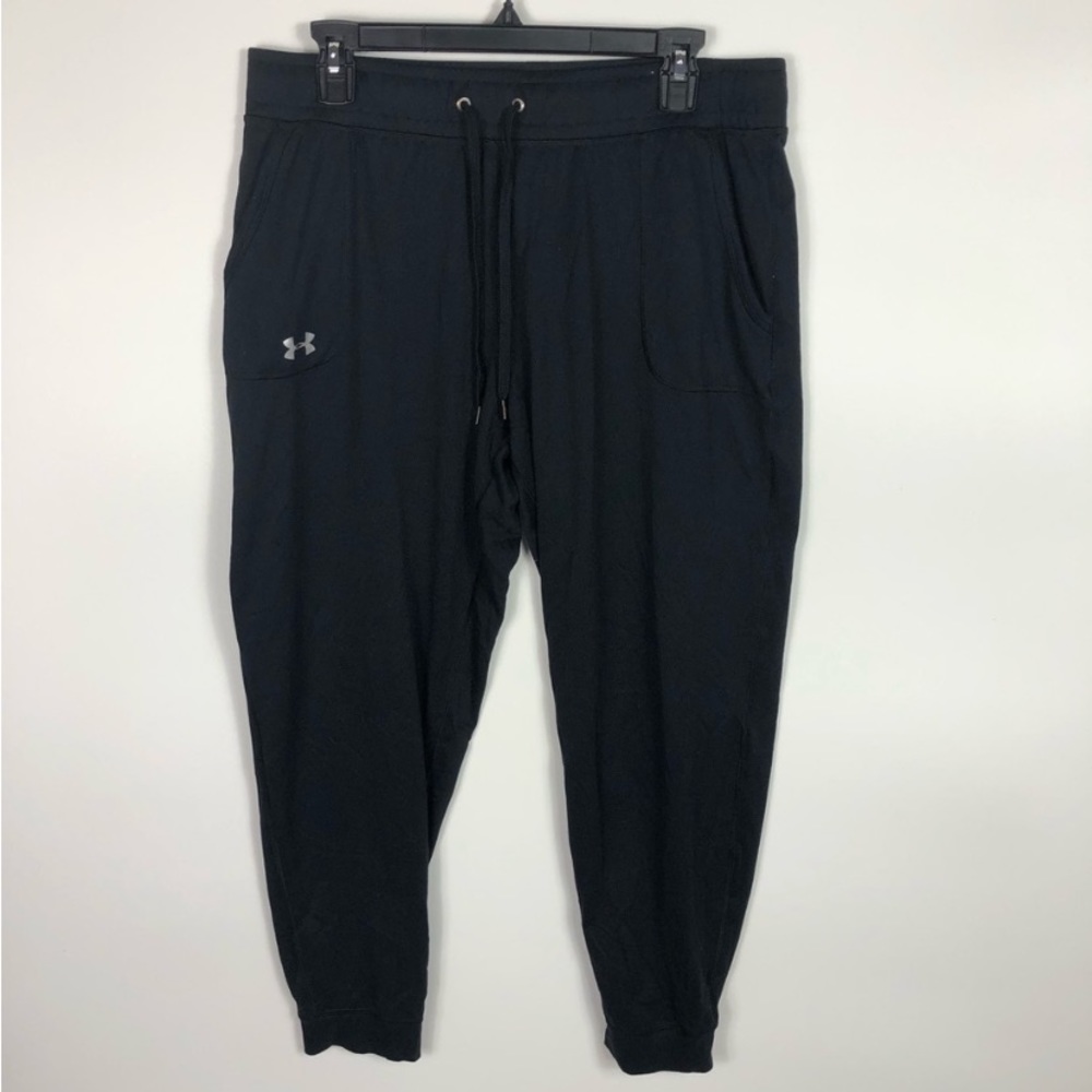 Under armour drawstring black pants